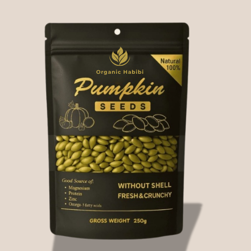 Premium Pumpkin Seeds Without Shell – Fresh & Crunchy - Organic Habibi