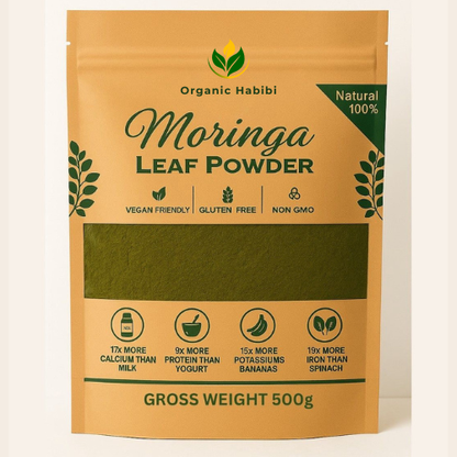 Moringa Extract Powder (4x Stronger) - Organic Habibi