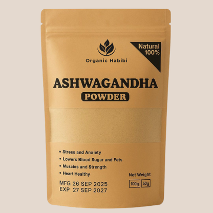 Ashwagandha Powder Pure And Natural - Organic Habibi