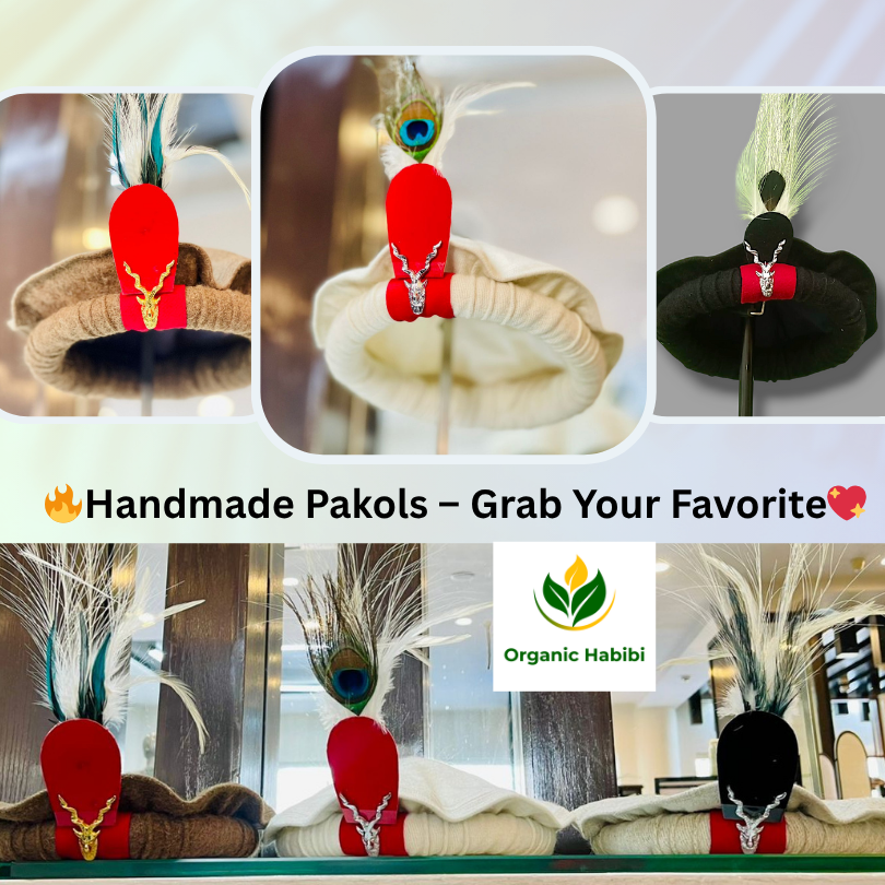 Handcrafted Pakol (Markhor+Feather) - Organic Habibi